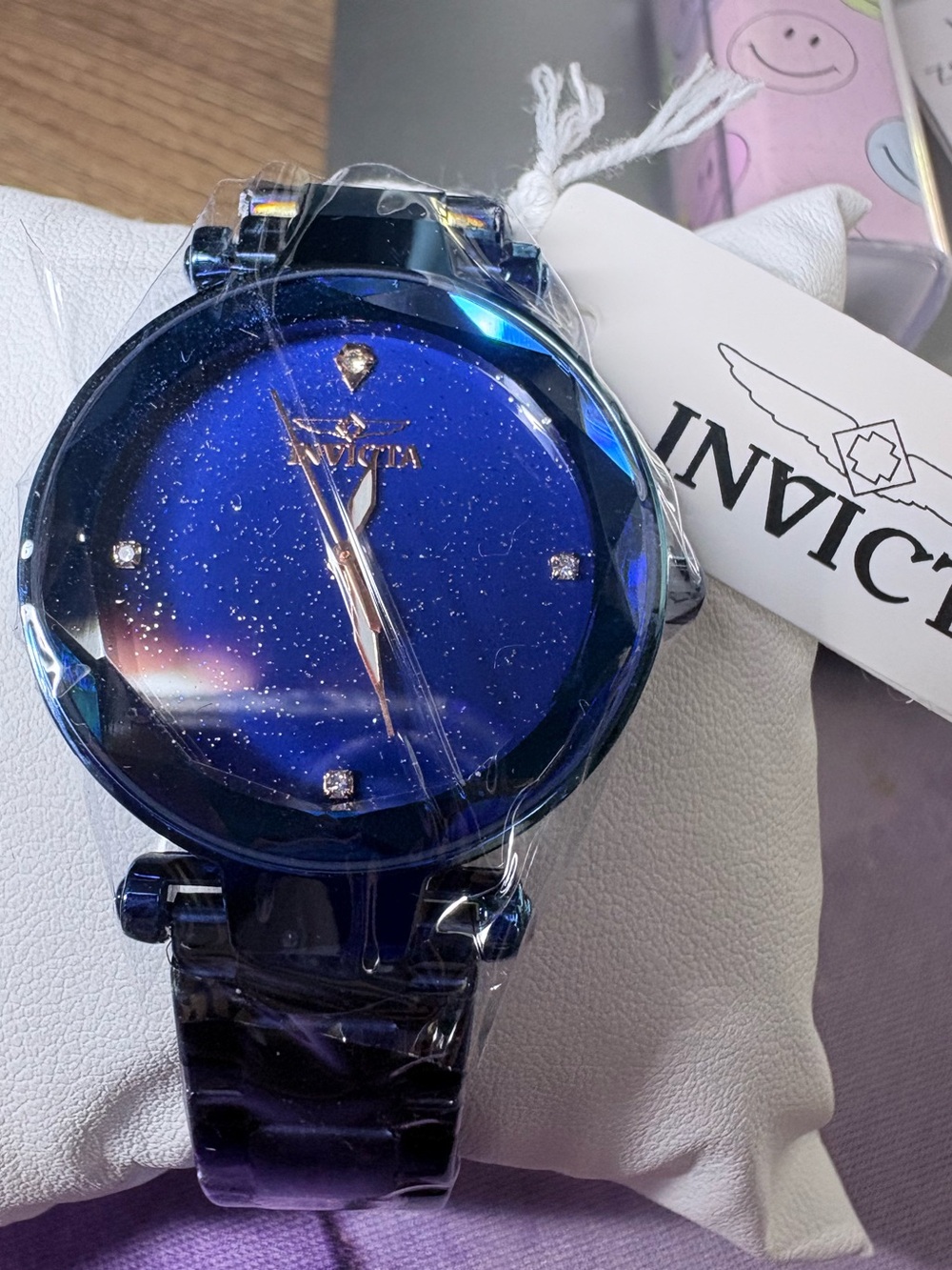 Invicta Celestial Woman’s Deep Blue Sparkle Bracelet Watch NWT